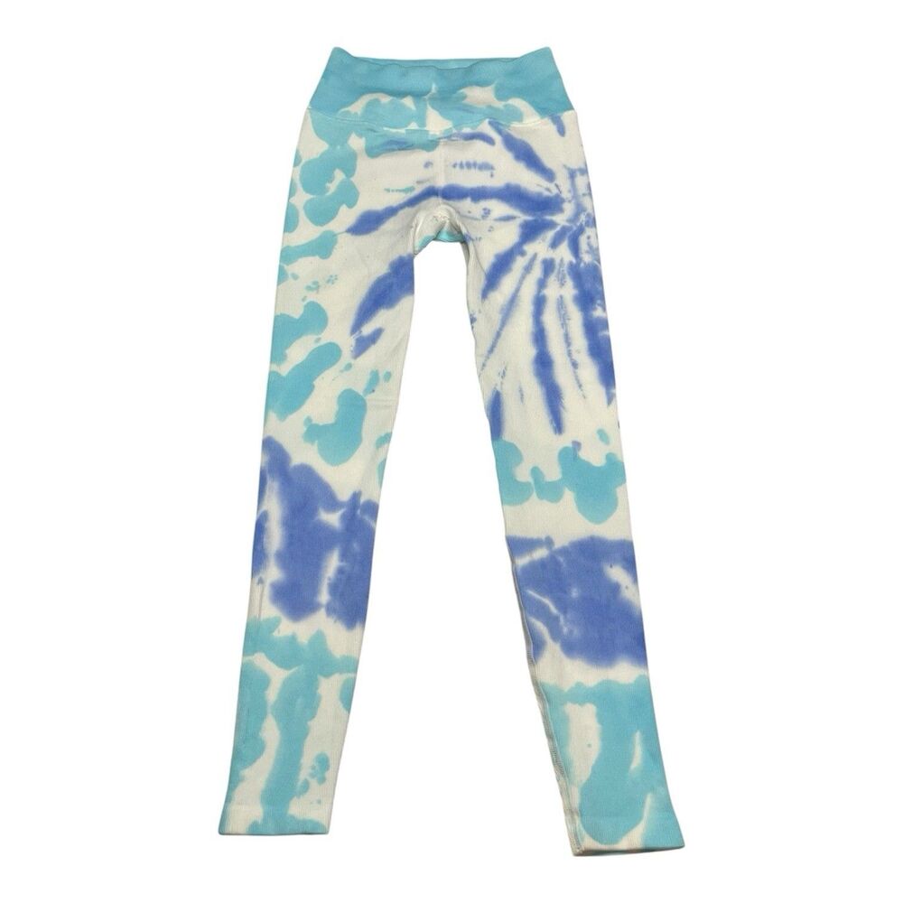 SPIRITUAL GANGSTER Love Sculpt Leggings Blue Tie Dye